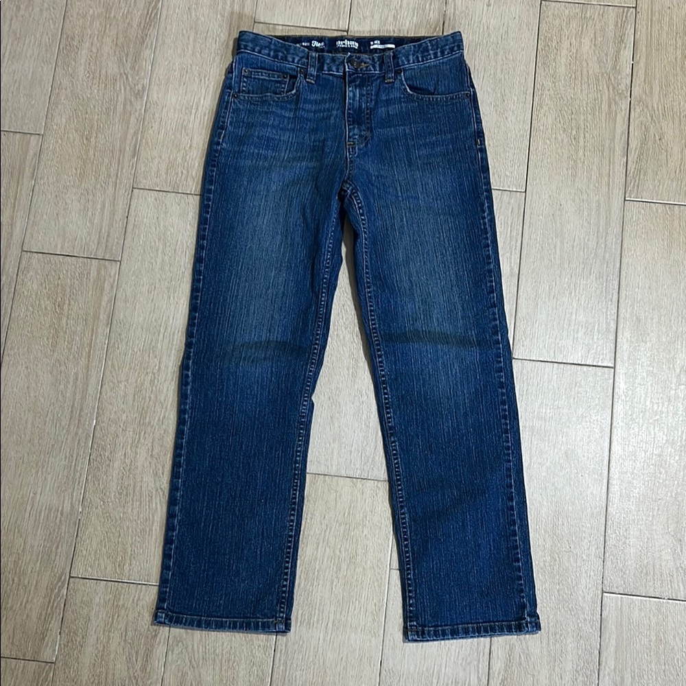 Urban Pipeline Blue Denim Jeans Adjustable Size is Kids 16R Straight Leg Flex - Picture 1 of 6